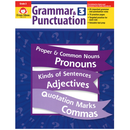 EVAN-MOOR EDUCATIONAL PUBLISHERS Grammar + Punctuation, Teachers Edition, Grade 3 2713